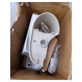 McClure 12 in. Rough In One-Piece 1.28 GPF Single Flush Round Toilet in White