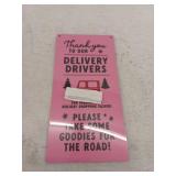 Rustic Delivery Driver Sign, Pink
