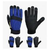 Work Gloves for Gloves for Men & Women, 3 Pairs, Small
