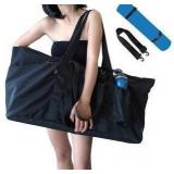 Uhawi Yoga Mat Bag with Shoes Compartment & Wet Compartment, Gray