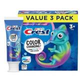 Crest Advanced Kids Fluoride Toothpaste, Bubblegum Flavor, 4.2 oz, 3 Count, BB 9/30/2026