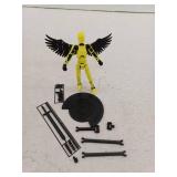 Flavery Upgraded T13 Action Figure with Wings and Holder, Light Yellow