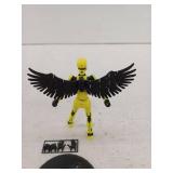Flavery Upgraded T13 Action Figure with Wings and Holder, Light Yellow