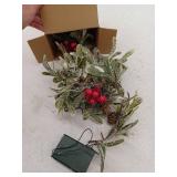 6.23FT Christmas Garland Decorations with Led Lights