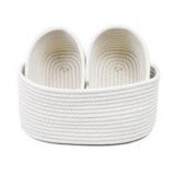 3 Piece Cotton Rope Baskets, Small