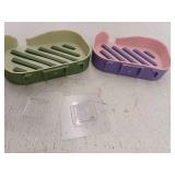 Set Of 2 Bar Soap Holders
