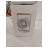 Modern USB Desk Fan with Wooden Handle