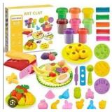 Lucky Doug Art Clay Play Food Set