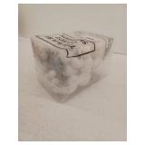 62-Piece Winter Wonderland Christmas Ornament Set (White and Silver Glitter)