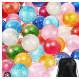 Glitter Bouncy Balls Bulk Set - 45mm - 60 Pcs