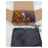 Glitter Bouncy Balls Bulk Set - 45mm - 60 Pcs