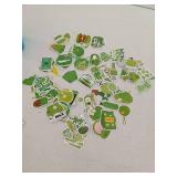 Green Aesthetic Waterproof Sticker Pack - 100 pc