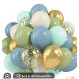 Party Balloon Bundle Set - 140 pc