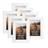 White Picture Frame Set 4x6 - 7 Piece Collection