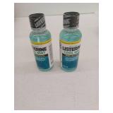 Listerine Coolmint Zero Alcohol Mouthwash, Trial size - Trial Size - 3.2oz x 2 bottles