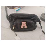 Personalized Initial Quilted Makeup Travel Case