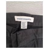 Classic Black Womens Ankle Pants, Size 16 Short