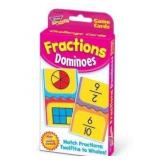 Trend Fractions Dominoes Educational Card Game