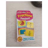 Trend Fractions Dominoes Educational Card Game