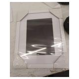 White 9x11 Picture Frame with 5x7 Mat