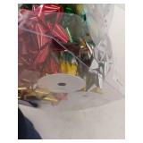 JOYIN Christmas Gift Bows and Gift Ribbons with Multi-Colored Assorted Size Self Adhesive Gift Bows and 8 Rolls of Curling Ribbons for Gift