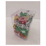 JOYIN Christmas Gift Bows and Gift Ribbons with Multi-Colored Assorted Size Self Adhesive Gift Bows and 8 Rolls of Curling Ribbons for Gift