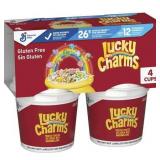 Lucky Charms Gluten Free Cereal with Marshmallows, 3 PK CUP 6.8OZ, BB 5/9/2025