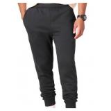 Amazon Essentials Mens Relaxed Joggers Sweatpants, Fleece, Comfortable Fit, Washed Black, XX-Large