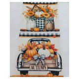 Set Of 2 Throw Pillow Covers, Autumn, Approximately 17.25 x 17.25 Inch