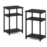 2 Ct Modern 3-Tier Storage Shelf Unit Retail- $74