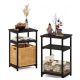 2 Ct Modern 3-Tier Storage Shelf Unit Retail- $74
