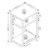 2 Ct Modern 3-Tier Storage Shelf Unit Retail- $74