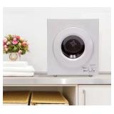 Magic Chef 2.6 cu ft Compact Electric Dryer  White Retail- $545 (Previously Owned- Powers On Gets Hot- Drum Turns but Exhaust Belt Needs Replaced)
