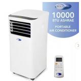 Whynter7,000 (DOE) BTU Portable Air Conditioner Cools 300 Sq. Ft. with Dehumidifier and Filter in White (NO REMOTE) Tested- Powers On- Blows Cold
