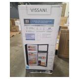 Vissani 4.5 cu. ft. 2-Door Mini Refrigerator in Platinum Steel with Freezer Retail: $220