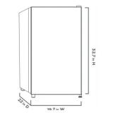 Vissani 4.3 cu. ft. Mini Refrigerator in Stainless Steel, ENERGY STAR Retail: $180