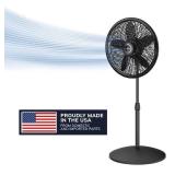 Lasko Cyclone 18  Adjustable Large Room Pedestal Fan  3 Speeds  54.5  H  Black