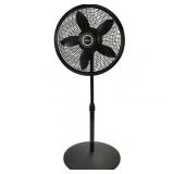 Lasko Cyclone 18  Adjustable Large Room Pedestal Fan  3 Speeds  54.5  H  Black