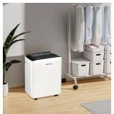 Edendirect 50 pt. 4,500 sq. ft. Dehumidifier in White with Drain Hose and Bucket, Auto Defrost, Low Noise, Dehumidify Efficiently Retail: $340