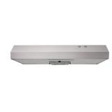 Vissani Arno 30 in. 240 CFM Convertible Under Cabinet Range Hood in Stainless Steel with Lighting and Charcoal Filter - Retail $80