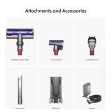 Dyson V8 Cordless Stick Vacuum: Multi-Surface, Bagless, 40 Min Run Time, Includes Pet Hair Tool & Motorized Brush Retail: $540