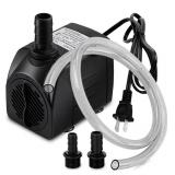 New PULACO 400GPH Submersible Water Pump w/ 5ft Tubing, 25W durable fountain water pump for Pond Fountain, Aquariums Fish Tank, Statuary, Hydroponics New PULACO 400GPH Submersible Water Pump w/ 5ft Tubing, 25W durable fountain water pump for Pond Fountain, Aquariums Fish Tank, Statuary, Hydroponics