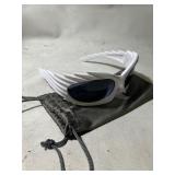 White Unique Sunglasses - Very Cool - Great for Urban Photoshoots White Unique Sunglasses - Very Cool - Great for Urban Photoshoots