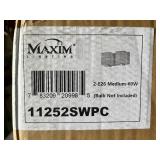 Maxim Wrap 2 Light 13" Wide Bathroom Vanity Light 11252SWPC Maxim Wrap 2 Light 13" Wide Bathroom Vanity Light 11252SWPC