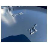 Two 26" X 28" POLYSTYRENE CIRCULAR WATER HEATER PAN PVC Two 26" X 28" POLYSTYRENE CIRCULAR WATER HEATER PAN PVC