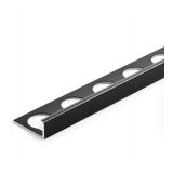 2 Black 3/8 in. x 98-1/2 in. Aluminum L-Shaped Tile Edging Trim 2 Black 3/8 in. x 98-1/2 in. Aluminum L-Shaped Tile Edging Trim