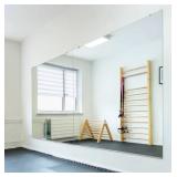 GIANT Wall Mirror - Mirror Only - Great for At Home Gyms/ Studios - Professional Quality - Heavy please come prepared to Haul Glass - Not recommended to be laid flat-  58” x 60” GIANT Wall Mirror - Mirror Only - Great for At Home Gyms/ Studios - Professional Quality - Heavy please come prepared to Haul Glass - Not recommended to be laid flat-  58” x 60”