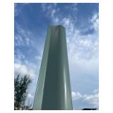 8’ x 5” Steel U Shape Metal - Great for Utility / Wire Cover / Faded Green Color 8’ x 5” Steel U Shape Metal - Great for Utility / Wire Cover / Faded Green Color