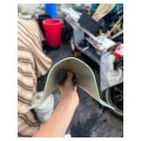 8’ x 5” Steel U Shape Metal - Great for Utility / Wire Cover / Faded Green Color 8’ x 5” Steel U Shape Metal - Great for Utility / Wire Cover / Faded Green Color