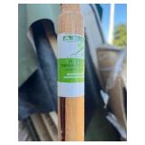 Bundle of 6,  60" Threaded Wood Handle 60" Long 15/16" D - Tan Bundle of 6,  60" Threaded Wood Handle 60" Long 15/16" D - Tan